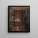 Le salon des artistes de la Ritterstrasse - Adolph von Menzel — indrammet kunstværk på væggen
