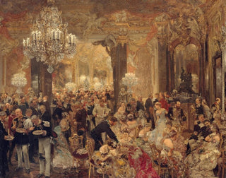 Adolph von Menzel - The Dinner at the Ball.webp