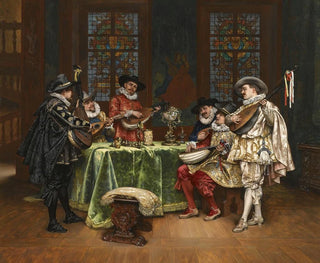 AdolpheAlexandre Lesrel - Interior with troubadours.webp