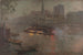 Bateau-mouche sur la Seine le soir devant Notre-Dame - Adolphe Ernest Gumery — visning af kunstværket