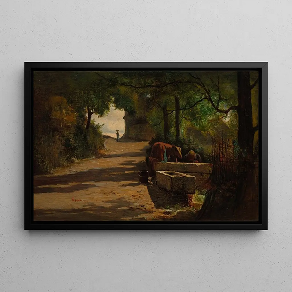 Adolphe Appian - Well at the Side of a Road.webp