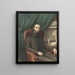 Selvportræt - Adolphe Hastrel de Rivedoux — indrammet kunstværk på væggen