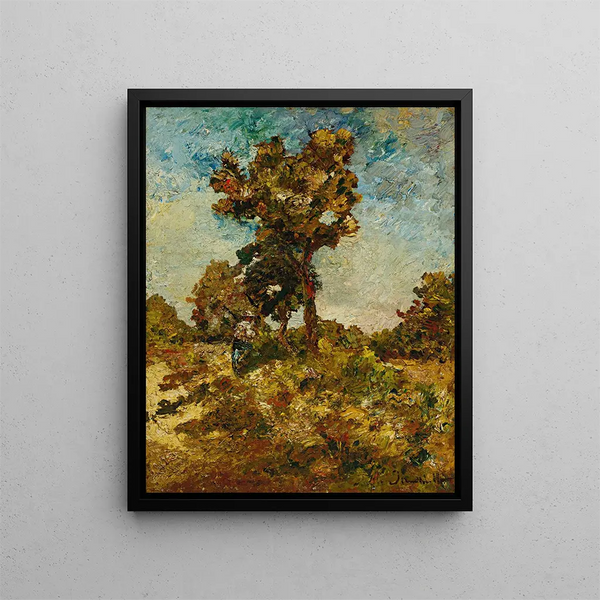 Les Arbres - Adolphe Monticelli — indrammet kunstværk på væggen