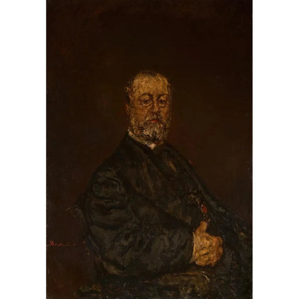 Portrait af Monsieur Rouland - Adolphe Monticelli — indrammet kunstværk på væggen