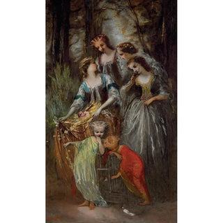 Adolphe Monticelli - The Empress Eugnie and her attendants.webp