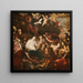 Adoration des bergers - Lorenzo De Ferrari — indrammet kunstværk på væggen