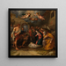 Adoration des bergers - Peter van Lint — indrammet kunstværk på væggen