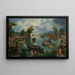 Fiske efter sjælen - Adriaen Pietersz van de Venne — indrammet kunstværk på væggen
