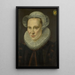 Reproduktion af maleriet Portrait af Grietje Pietersdr Codde - Adriaen Thomasz Key