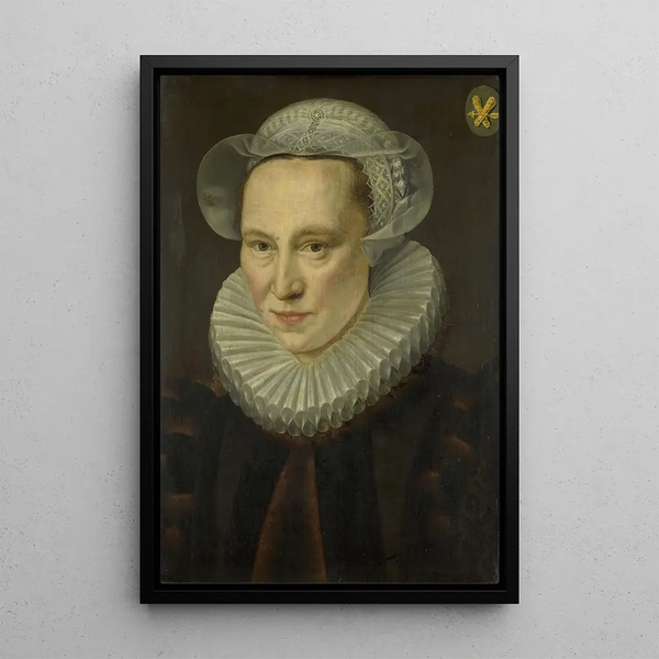 Reproduktion af maleriet Portrait af Grietje Pietersdr Codde - Adriaen Thomasz Key