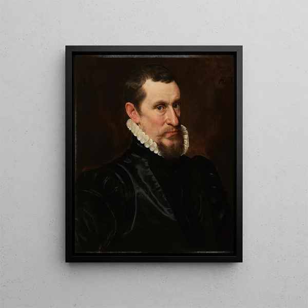 Portrait de Gillis Beys - Adriaen Thomasz Key — indrammet kunstværk på væggen