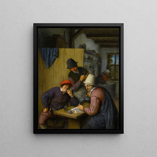 Adriaen van Ostade - Three Drinking and Smoking Farmers in a Tavern.webp