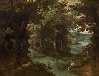 Adriaen van Stalbemt - Landscape with Beast Fables.webp