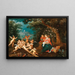 La Sainte Famille avec des anges jouant sur la croix - Adriaen van Stalbemt — indrammet kunstværk på væggen