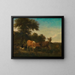 Landskab - Adriaen van de Velde — indrammet kunstværk på væggen