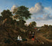 Portrait af et par med to børn og en barnepige i et landskab - Adriaen van de Velde — visning af kunstværket