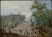 et boldspil foran et landpalads - Adriaen van de Venne — visning af kunstværket