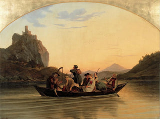 Adrian Ludwig Richter - Crossing at Schreckenstein.webp