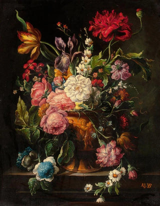 Adrien Joseph VerhoevenBall - Floral Still Life.webp