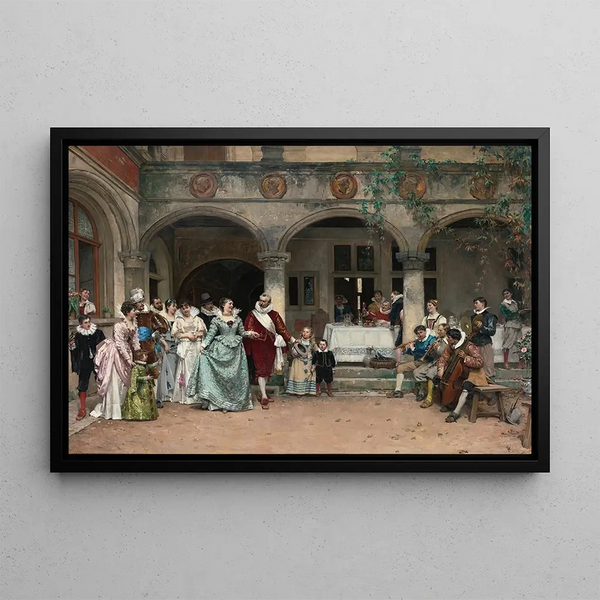 Les Noces d'argent - Adrien Moreau — indrammet kunstværk på væggen