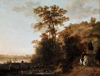 Aelbert Cuyp - An Evening Ride near a River.webp