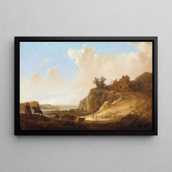 Aelbert Cuyp - Mountainous Landscape with the Ruins of a Castle.webp