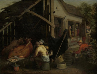 Aert Pietersz - Couples Making Love at a Country Inn.webp