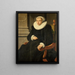 Portrait af Elisabeth van Cronenburgh - Aert Pietersz — indrammet kunstværk på væggen