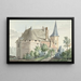 Le château de Wouw - Aert Schouman — indrammet kunstværk på væggen