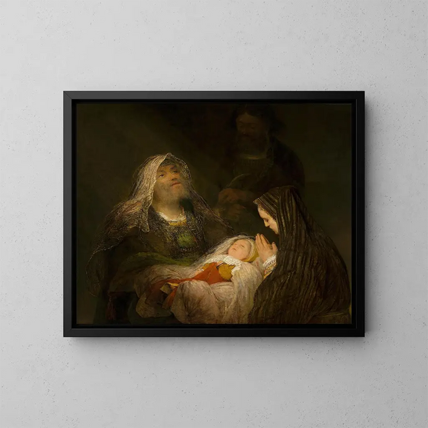 Cantique de Siméon - Aert de Gelder — indrammet kunstværk på væggen