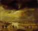 Une scène d'hiver - Aert van der Neer — visning af kunstværket