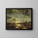 Aert van der Neer | Scène de canal au clair de lune — indrammet kunstværk på væggen