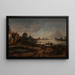 Vue de rivière au clair de lune - Aert van der Neer — indrammet kunstværk på væggen