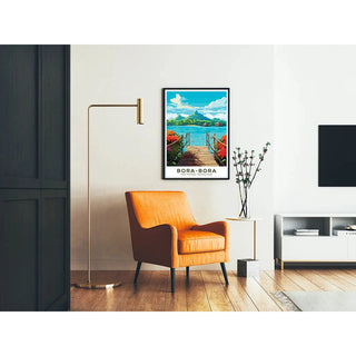 Affiche Bora-Bora Polynésie française Vintage