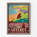 Vintage Carteret plakat – Manche-stranden og færge til Jersey