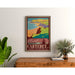 Vintage Carteret plakat – Manche-stranden og færge til Jersey