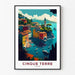 Plakat Cinque Terre Vintage