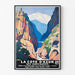 Plakat Côte d’Azur og dens bjerge Vintage