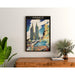 Plakat Coutances vintage – Katedral og marked
