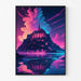 Plakat Cyberpunk af Mont Saint-Michel
