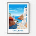 Plakat Cyclades Grækenland Vintage