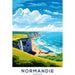 Plakat Falaises Normandes Vintage