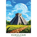 Plakat Kukulcan Mexico Vintage