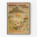 Plakat Mont-Saint-Michel vintage – Udflugter i Normandiet og Bretagne