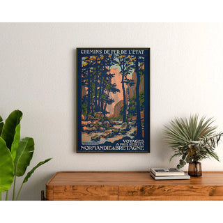 Affiche Mortain – Voyages en Normandie & Bretagne