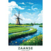 Plakat Moulins de Zaanse - Holland Vintage