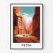Plakat Petra Jordanien Vintage