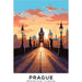 Plakat Prag Vintage