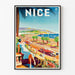 Plakat Promenade des Anglais i Nice Vintage