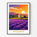 Plakat Provence Vintage ved solnedgang